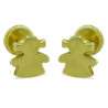 Pendientes Niña Oro de Ley con Tuerca 3630 | 112,50 € | Joyería Flores