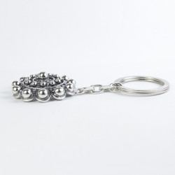 Llavero Botón Charro Plata de Ley 011S | 41,13 € | Joyería Flores