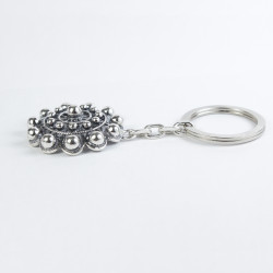 Llavero Botón Charro Plata de Ley 011S | 41,13 € | Joyería Flores