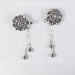 Broche Capa botón charro en plata de Ley B-099 | 61,88 € | Joyería Flores