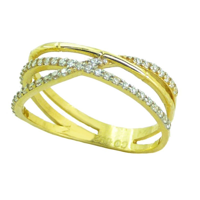 Sortija Entrelazada Oro Mujer 4535 | 297,50 € | Joyería Flores