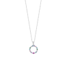 Collar Lotus Silver Círculo circonitas colores LP3246-1/1 | 49,90 € | Joyería Flores