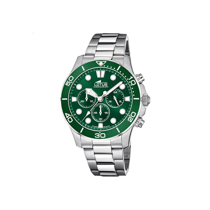 Reloj Lotus Excellent Verde Acero Hombre 18756/2 | 149,00 € | Joyería Flores