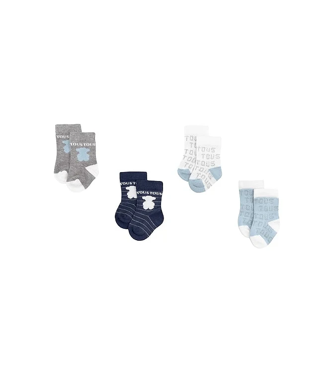 Tous Complementos Pack Tous 4 Calcetines Sweet Socks para Bebé 095820828 095820828 Tous