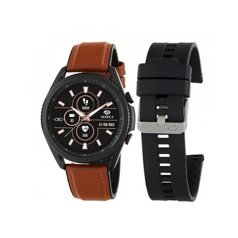 SmartWatch Marea Hombre Marrón y Negro Micrófono B57011/2