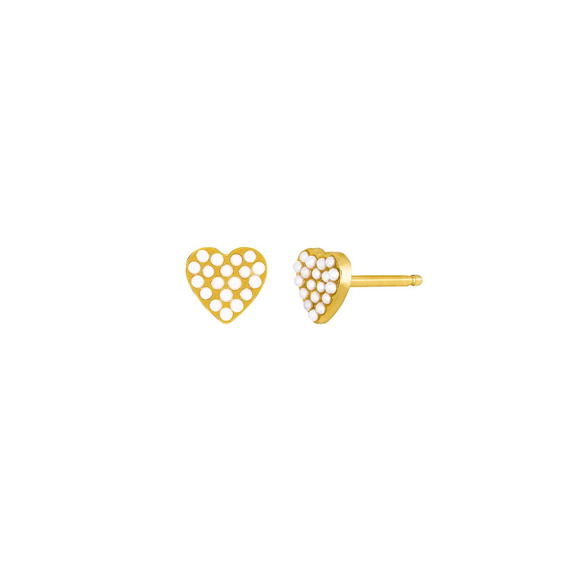 Pendientes Corazón Marea Plata Dorada D02101/AR | 17,90 € | Joyería Flores