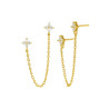 Pendientes flor Marea Plata Dorada D02101/BX | 27,90 € | Joyería Flores