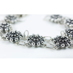 Pulsera Botón Charro en Plata de ley 006D-P8D | 78,13 € | Joyería Flores