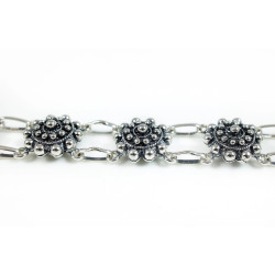 Pulsera Botón Charro en Plata de ley 006D-P8D | 78,13 € | Joyería Flores