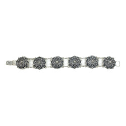 Pulsera Botón Charro en Plata de Ley 010N-P6D | 124,87 € | Joyería Flores
