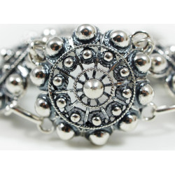 Pulsera Botón Charro en Plata de Ley 010N-P6D | 124,87 € | Joyería Flores