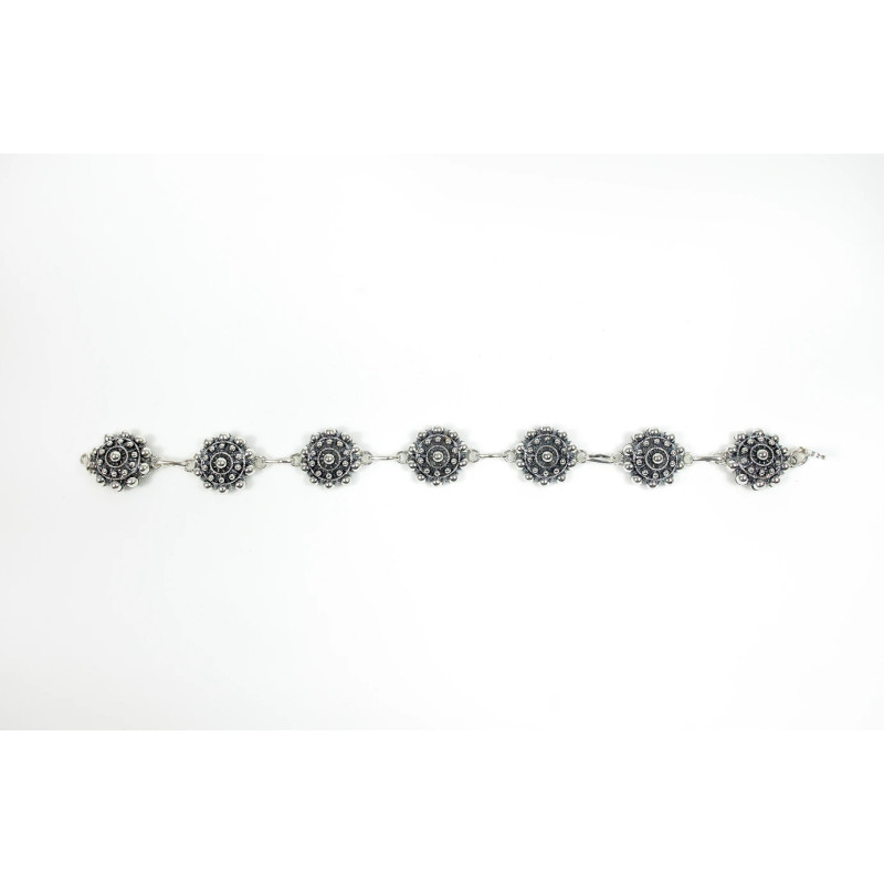 Pulsera Botón Charro Plata de Ley 008N-P7S | 56,88 € | Joyería Flores Pulsera Botón Charro Plata de Ley 008N-P7S | 56,88 € | Joyería Flores