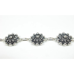 Pulsera Botón Charro Plata de Ley 008N-P7S | 56,88 € | Joyería Flores