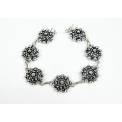 Pulsera Botón Charro Plata de Ley 008N-P7S | 56,88 € | Joyería Flores