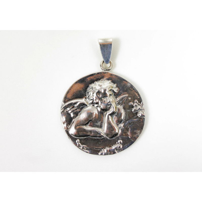 Colgante Angelote en plata 9086 | 59,90 € | Joyería Flores