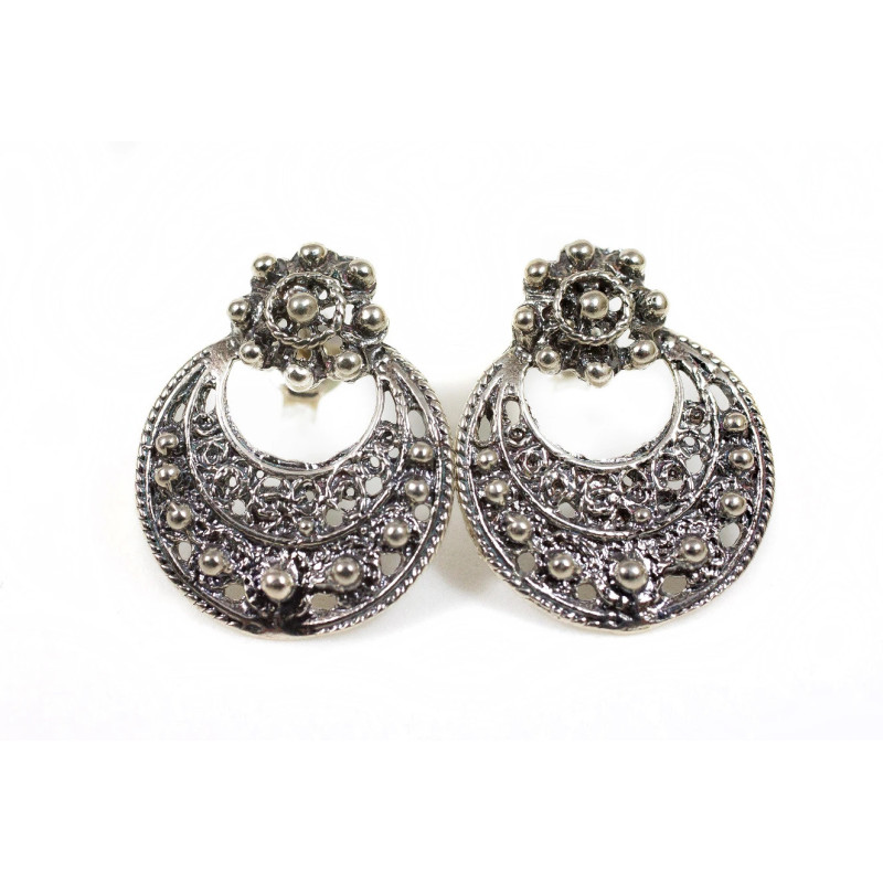 Pendientes Filigrana Botón Charro Plata F96 | 18,13 € | Joyería Flores Pendientes Filigrana Botón Charro Plata F96 | 18,13 € | Joyería Flores