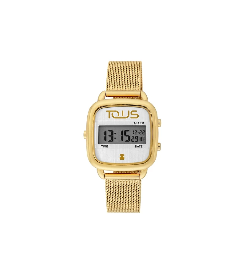 Tous Reloj digital D-Logo Acero IP Dorado 200350550 200350550 Tous
