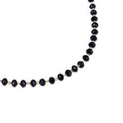 Collar Luxenter ISNA SGNX152C0100 Dorado y Negro | 14,90 € | Joyería Flores