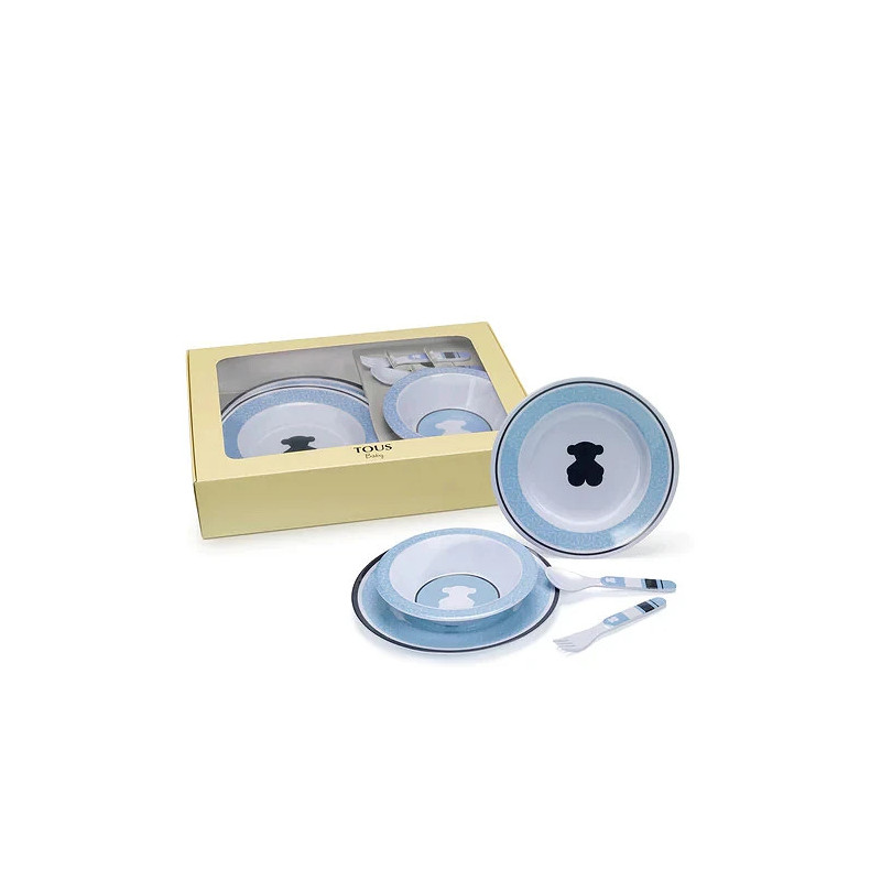 Vajilla bebé Tous Baby Feeding Celeste 595820230 | 42,00 € | Joyería Flores