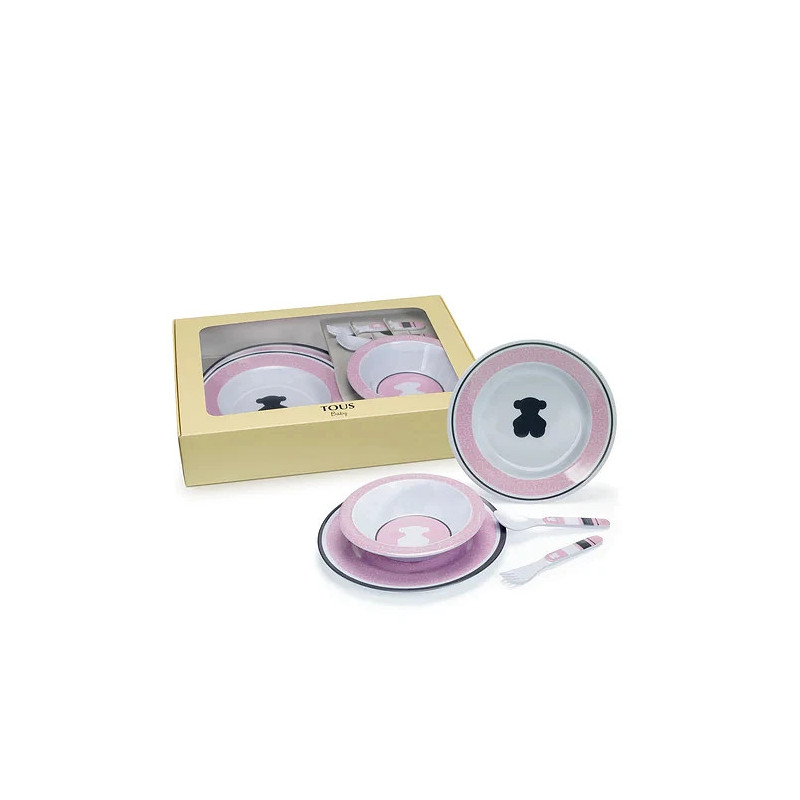 Vajilla bebé Tous Baby Feeding Rosa 595820229 | 42,00 € | Joyería Flores