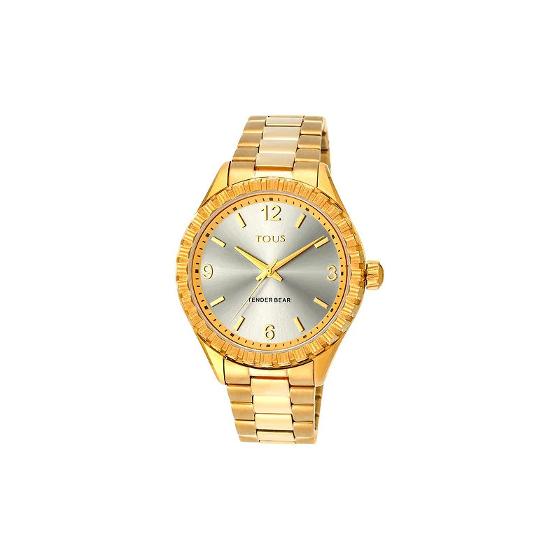 Reloj Tous Tender Bear acero IP dorado 200350960 | 259,00 € | Joyería Flores