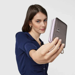 Monedero Tous New Dubai Saffiano Plateado 295901130 | 39,00 € | Joyería Flores