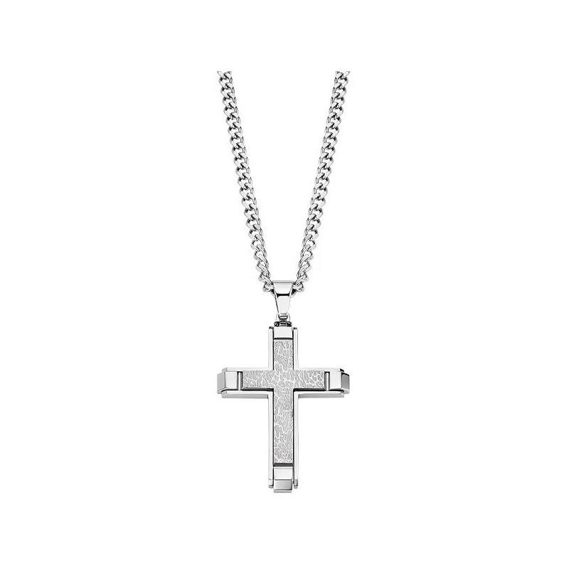 Collar Cruz Lotus Style Hombre LS2256-1/1 | 39,00 € | Joyería Flores