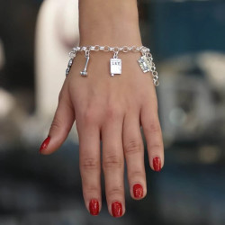 Pulsera Justicia ARA05 Plata 7874-MINI | 69,90 € | Joyería Flores