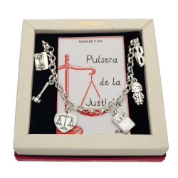 Pulsera Justicia ARA05 Plata 7874-MINI | 69,90 € | Joyería Flores