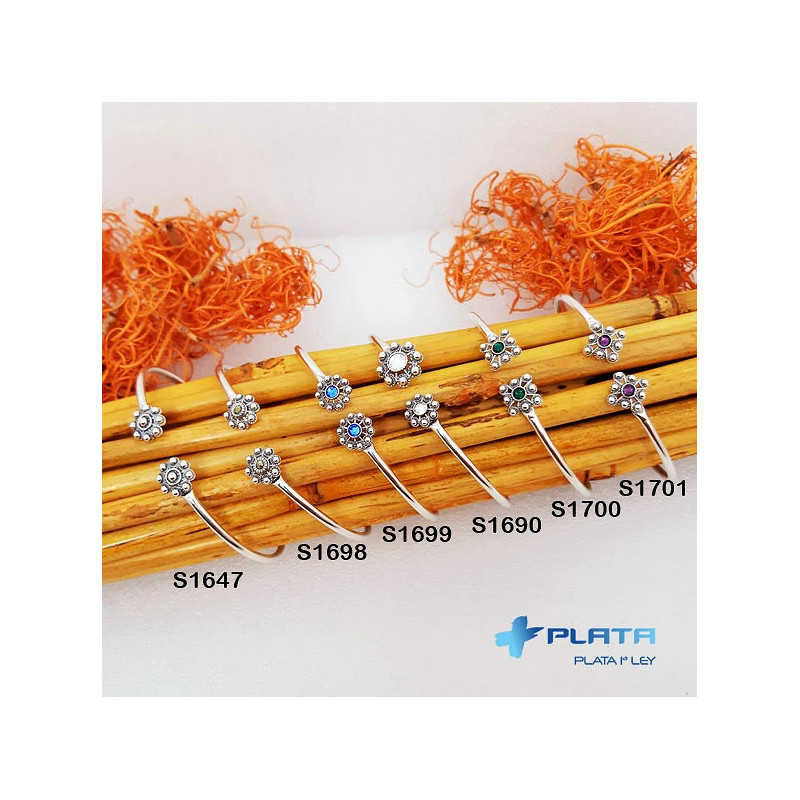 Pulsera Rígida Botón Charro Plata S1698 | 33,69 € | Joyería Flores Pulsera Rígida Botón Charro Plata S1698 | 33,69 € | Joyería Flores