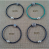 Pulsera Cuero Botón Charro Plata de Ley S1370-MA | 38,69 € | Joyería Flores
