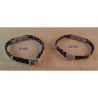 Pulsera Cuero Botón Charro Plata de Ley S1345 | 33,69 € | Joyería Flores