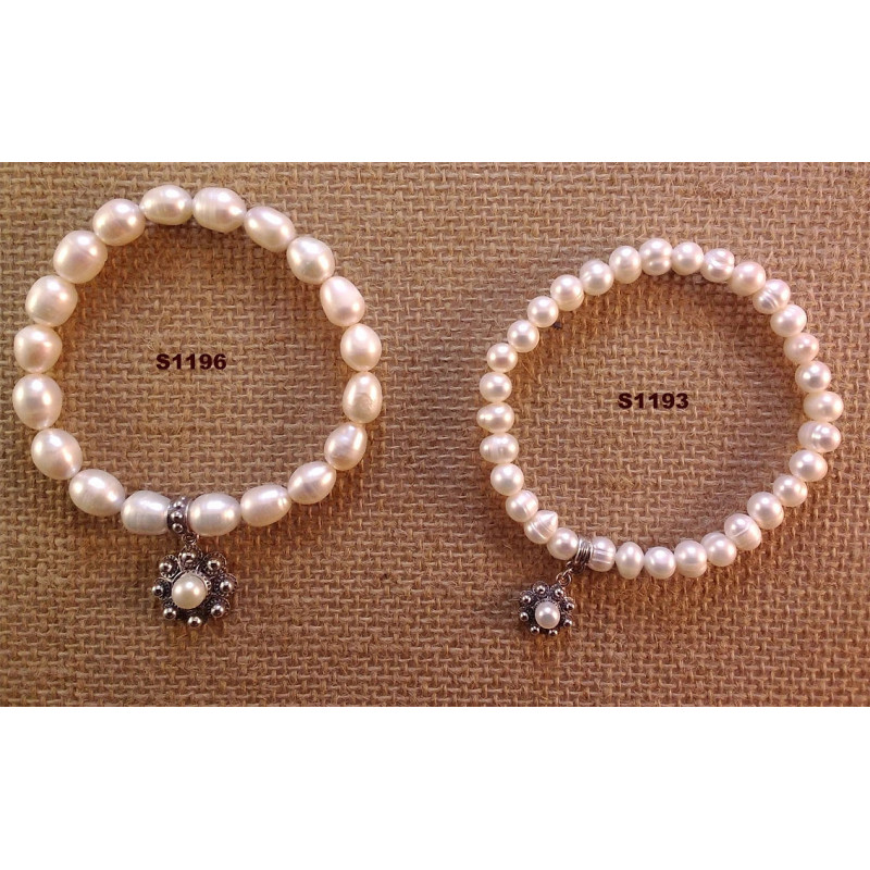 Pulsera Botón Charro Perlas Plata S1193 | 49,94 € | Joyería Flores Pulsera Botón Charro Perlas Plata S1193 | 49,94 € | Joyería Flores