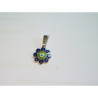 Colgante Botón Charro Esmalte Azul S1670-A | 11,19 € | Joyería Flores