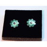 Pendientes Botón Charro Esmalte Turquesa S1673-T | 21,19 € | Joyería Flores