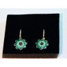 Aros Botón Charro Esmalte Verde S1674-V | 34,94 € | Joyería Flores