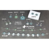Pendientes Hippie Botón Charro Azul S1675-A | 22,44 € | Joyería Flores