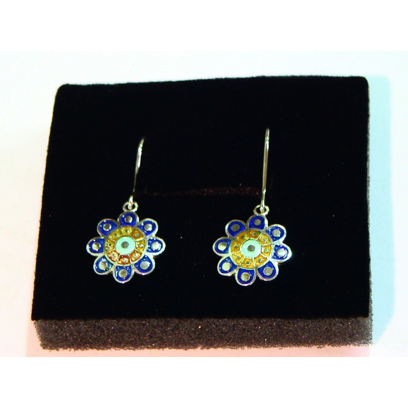 Pendientes Hippie Botón Charro Azul S1675-A | 22,44 € | Joyería Flores Pendientes Hippie Botón Charro Azul S1675-A | 22,44 € | Joyería Flores