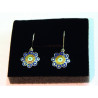 Pendientes Hippie Botón Charro Azul S1675-A | 22,44 € | Joyería Flores