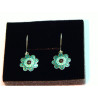 Pendientes Hippie Botón Charro Turquesa S1675-T | 22,44 € | Joyería Flores