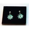 Pendientes Botón Charro Esmalte Turquesa S1676-T | 24,94 € | Joyería Flores