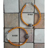 Pulsera Botón Charro Cuero España S1508 | 37,44 € | Joyería Flores