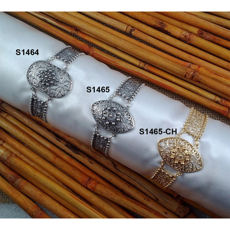 Pulsera Botón Charro Oval Plata de Ley S1465 | 86,19 € | Joyería Flores Pulsera Botón Charro Oval Plata de Ley S1465 | 86,19 € | Joyería Flores