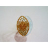 Sortija Botón Charro Oval Plata Chapada S1458-CH | 58,69 € | Joyería Flores