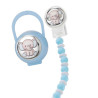 Set Pinza + PortaChupetes Elefante Celeste 75136C | 28,90 € | Joyería Flores