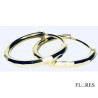 Aros Plata Dorados Tallados 50mm 2140083/50 | 26,00 € | Joyería Flores