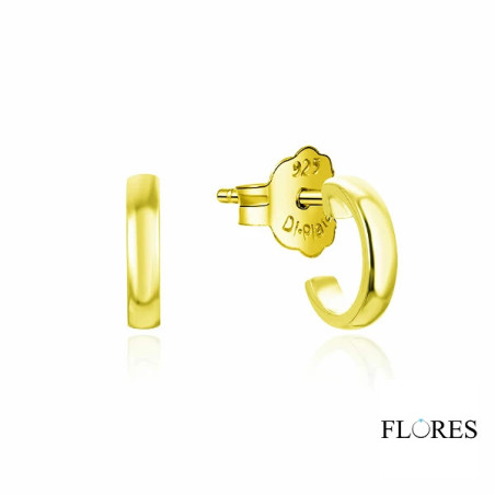 Pendientes Aros Plata Dorados Lisos 2140583/16 2140583/16 Di Plata Pendientes Aros Plata Dorados Lisos 2140583/16 2140583/16 Di Plata