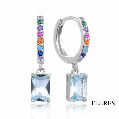 Pendientes Aros Plata Color Agua Marina 2140587 2140587 Di Plata Pendientes Aros Plata Color Agua Marina 2140587 2140587 Di Plata