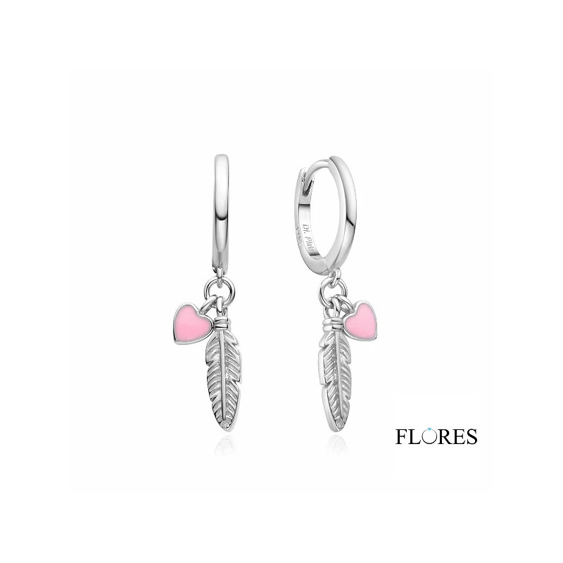 Aros Alas y Corazones Plata 2140637 | 26,00 € | Joyería Flores