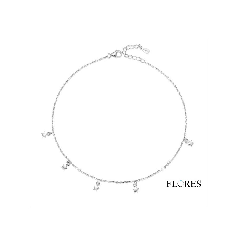 Tobillera Plata Estrellas 2200057 | 22,00 € | Joyería Flores